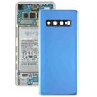 For Galaxy S10 Battery Back Cover with Camera Lens (Blue) - 1