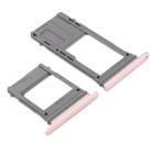 For Galaxy A5 (2017) / A520 & A7 (2017) / A720 SIM Card Tray + Micro SD Card Tray, Single Card (Pink) - 1