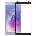 For Galaxy J4+ / J6+ / J610 Front Screen Outer Glass Lens (Black) - 1