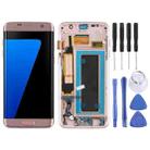 Original Super AMOLED Material LCD Screen and Digitizer Full Assembly(with Frame / Charging Port Flex Cable / Power Button Flex Cable / Volume Button Flex Cable) for Galaxy S7 Edge / G935F / G935FD(Rose Gold) - 1