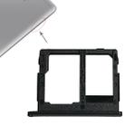 For Galaxy Tab A 8.0 / T380 / T385 SIM Card Tray +  Micro SD Card Tray (Black) - 1