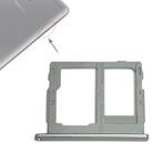 For Galaxy Tab A 8.0 / T380 / T385 SIM Card Tray +  Micro SD Card Tray (Grey) - 1