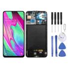 Original LCD Screen with Frame for Galaxy A50 SM-A505F with Digitizer Full Assembly(Black) - 1