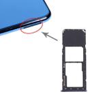 For Galaxy A7 (2018) / A750F SIM Card Tray + Micro SD Card Tray (Black) - 1