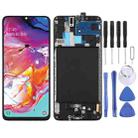 Original Super AMOLED LCD Screen for Galaxy A70 Digitizer Full Assembly with Frame - 1