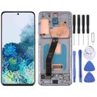 Original Dynamic AMOLED Material LCD Screen and Digitizer Full Assembly with Frame for Samsung Galaxy S20 4G SM-G980(Grey) - 1