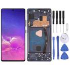 Original Super AMOLED Material LCD Screen and Digitizer Full Assembly with Frame for Galaxy S10 Lite(Black) - 1