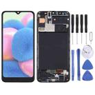 TFT LCD Screen for Samsung Galaxy A30s  Digitizer Full Assembly with Frame (Black) - 1