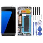 OLED LCD Screen for Samsung Galaxy S7 Edge / SM-G935F Digitizer Full Assembly with Frame (Black) - 1