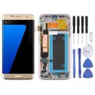 OLED LCD Screen for Samsung Galaxy S7 Edge / SM-G935F Digitizer Full Assembly with Frame (Gold) - 1