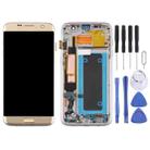 OLED LCD Screen for Samsung Galaxy S7 Edge / SM-G935F Digitizer Full Assembly with Frame (Gold) - 2
