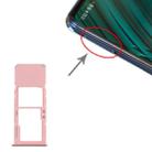 For Samsung Galaxy A51 SIM Card Tray + Micro SD Card Tray (Pink) - 1