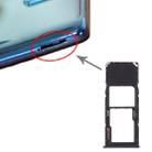 For Samsung Galaxy A71 / A715 SIM Card Tray + Micro SD Card Tray (Black) - 1