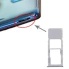 For Samsung Galaxy A71 / A715 SIM Card Tray + Micro SD Card Tray (Silver) - 1