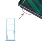 For Samsung Galaxy A51 / A515 SIM Card Tray + SIM Card Tray + Micro SD Card Tray (Blue) - 1