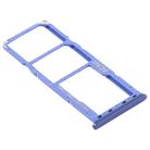 For Samsung Galaxy A21s SIM Card Tray + SIM Card Tray + Micro SD Card Tray (Blue) - 3