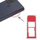 For Samsung Galaxy A21s SIM Card Tray + Micro SD Card Tray (Red) - 1
