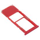 For Samsung Galaxy A21s SIM Card Tray + Micro SD Card Tray (Red) - 3