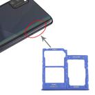 For Samsung Galaxy A41 / A415 SIM Card Tray + SIM Card Tray + Micro SD Card Tray (Blue) - 1