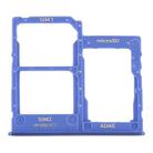 For Samsung Galaxy A41 / A415 SIM Card Tray + SIM Card Tray + Micro SD Card Tray (Blue) - 2