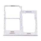 For Samsung Galaxy A41 / A415 SIM Card Tray + SIM Card Tray + Micro SD Card Tray (White) - 1