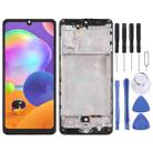 TFT LCD Screen for Samsung Galaxy A31 / SM-A315 Digitizer Full Assembly with Frame (Black) - 1