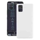 For Samsung Galaxy M51 Battery Back Cover (White) - 1