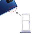 For Samsung Galaxy S10 Lite SM-G770 SIM Card Tray + SIM Card Tray / Micro SD Card Tray (Blue) - 1