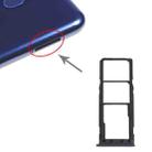 For Samsung Galaxy M10 SM-M105 SIM Card Tray + SIM Card Tray + Micro SD Card Tray (Black) - 1