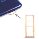 For Samsung Galaxy M10 SM-M105 SIM Card Tray + SIM Card Tray + Micro SD Card Tray (Gold) - 1