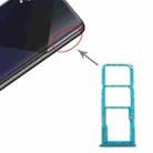For Samsung Galaxy A50s SM-A507 SIM Card Tray + SIM Card Tray + Micro SD Card Tray (Green) - 1