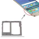 For Samsung Galaxy A8 Star / A9 Star SM-G8850 SIM Card Tray + SIM Card Tray / Micro SD Card Tray (Silver) - 1