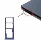For Samsung Galaxy A9 (2018) SM-A920 SIM Card Tray + SIM Card Tray + Micro SD Card Tray (Blue) - 1