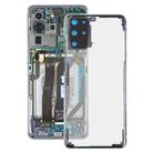 For Samsung Galaxy S20+ SM-G985 SM-G985F SM-G985F/DS Glass Transparent Battery Back Cover (Transparent) - 1
