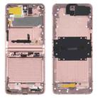 For Samsung Galaxy Z Flip 5G SM-F707  Middle Frame Bezel Plate (Pink) - 1