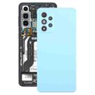 For Samsung Galaxy A52 5G / A52 4G Battery Back Cover with Camera Lens Cover(Blue) - 1