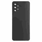 For Samsung Galaxy A32 5G Battery Back Cover with Camera Lens Cover(Black) - 2