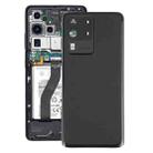 For Samsung Galaxy S20 Ultra Battery Back Cover with Camera Lens Cover (Black) - 1