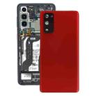 For Samsung Galaxy S20 FE Battery Back Cover with Camera Lens Cover (Red) - 1