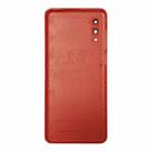 For Samsung Galaxy A02 Battery Back Cover with Camera Lens Cover (Red) - 3