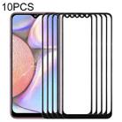 For Samsung Galaxy A10s 10pcs Front Screen Outer Glass Lens (Black) - 1