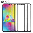 For Samsung Galaxy M20 10pcs Front Screen Outer Glass Lens (Black) - 1