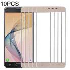 For Samsung Galaxy J7 Prime, On7 (2016), G610F, G610F/DS, G610F/DD, G610M, G610M/DS, G610Y/DS 10pcs Front Screen Outer Glass Lens (Gold) - 1