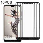 For Huawei P20 Pro 10PCS Front Screen Outer Glass Lens (Black) - 1