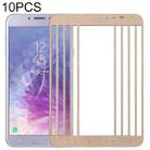 For Samsung Galaxy J4 (2018) 10pcs Front Screen Outer Glass Lens (Gold) - 1