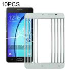 For Samsung Galaxy On5 / G550 10pcs Front Screen Outer Glass Lens (White) - 1