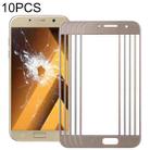 For Samsung Galaxy A7 (2017) / A720 10pcs Front Screen Outer Glass Lens (Gold) - 1