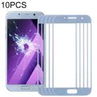 For Samsung Galaxy A7 (2017) / A720 10pcs Front Screen Outer Glass Lens (Blue) - 1