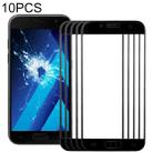 For Samsung Galaxy A5 (2017) / A520 10pcs Front Screen Outer Glass Lens (Black) - 1