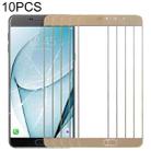 For Samsung Galaxy A9 (2016) / A900 10pcs Front Screen Outer Glass Lens (Gold) - 1